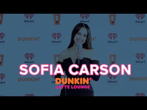 Sofia Carson Performs At The Dunkin Latte Lounge!