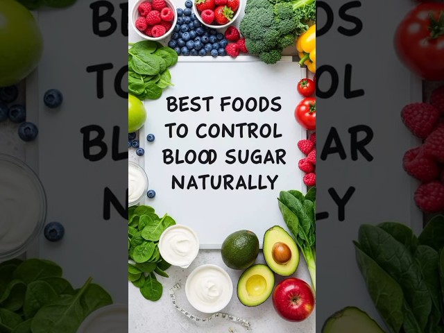 Top ten foods to control blood sugar naturally 🤏✅.
