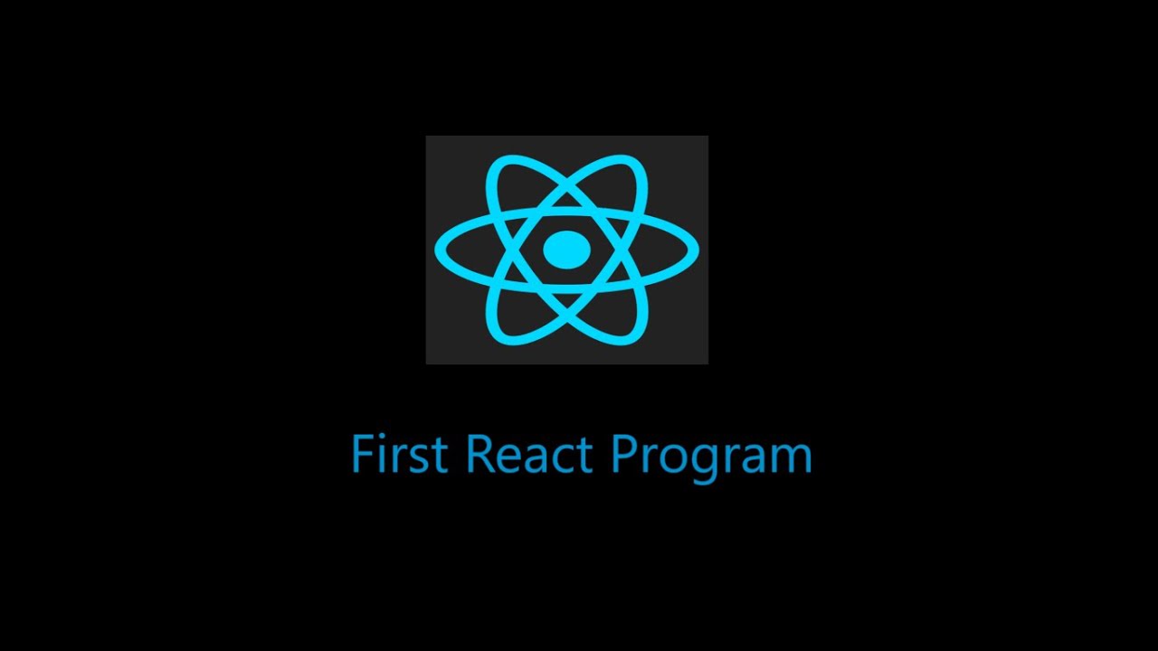 First React Program - YouTube