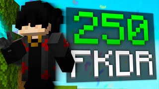 I Got 250 FKDR In Bedwars!