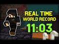 This Minecraft Speedrun almost DESTROYED the World Record [10:53 2nd Place]