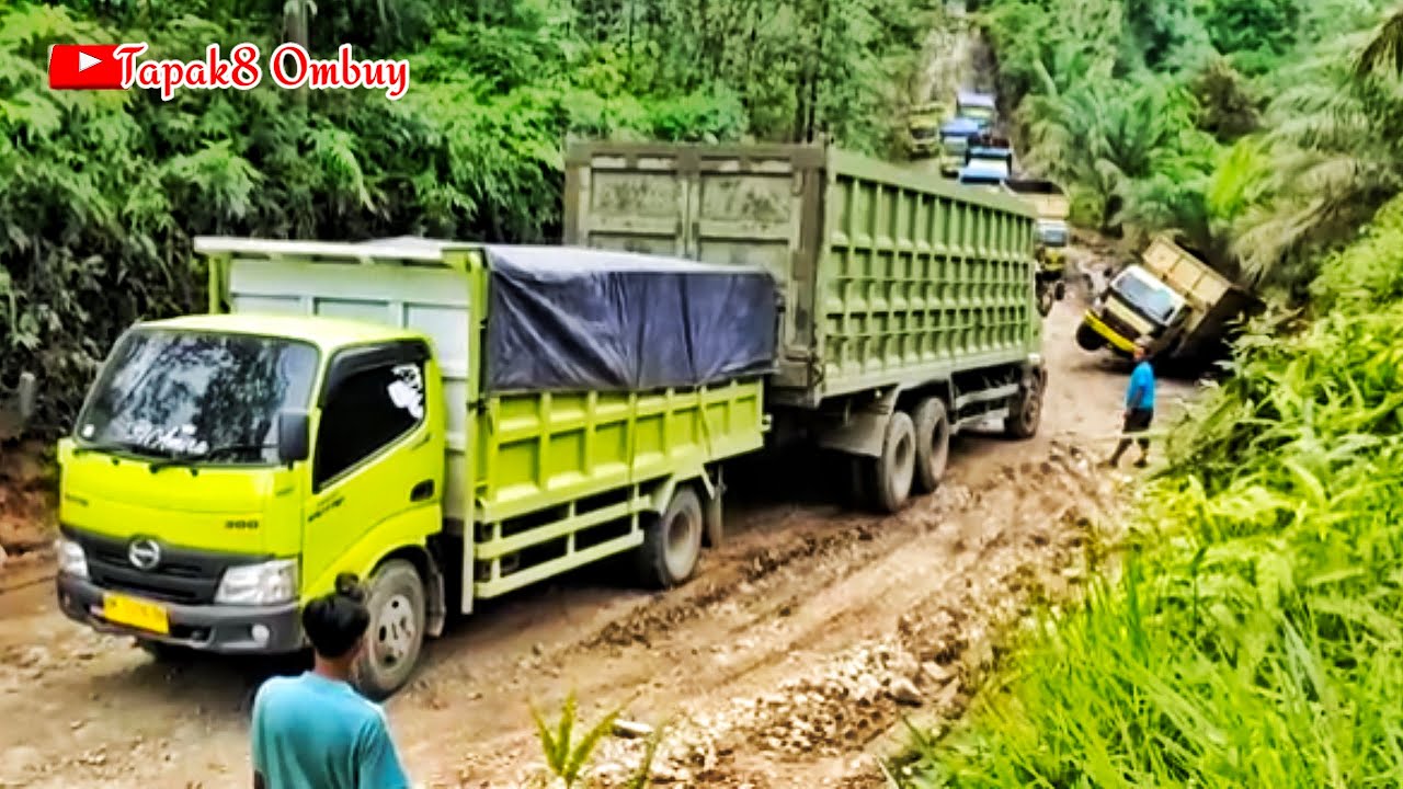 Tanjakan Berhantu | Puluhan Truck Gagal Menanjak Sampai Ada Insiden