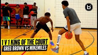 1 V 1 KING OF THE COURT! Greg Brown, Mike Miles & EYBL Texas Titans