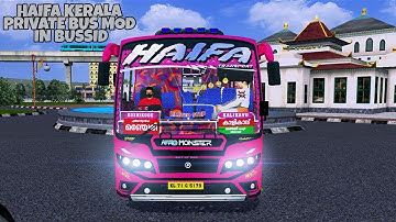 HAIFA Kerala Private Bus Mod In Bus Simulator Indonesia - Bussid Bus Mod - Bussid Car Mod - Bussid