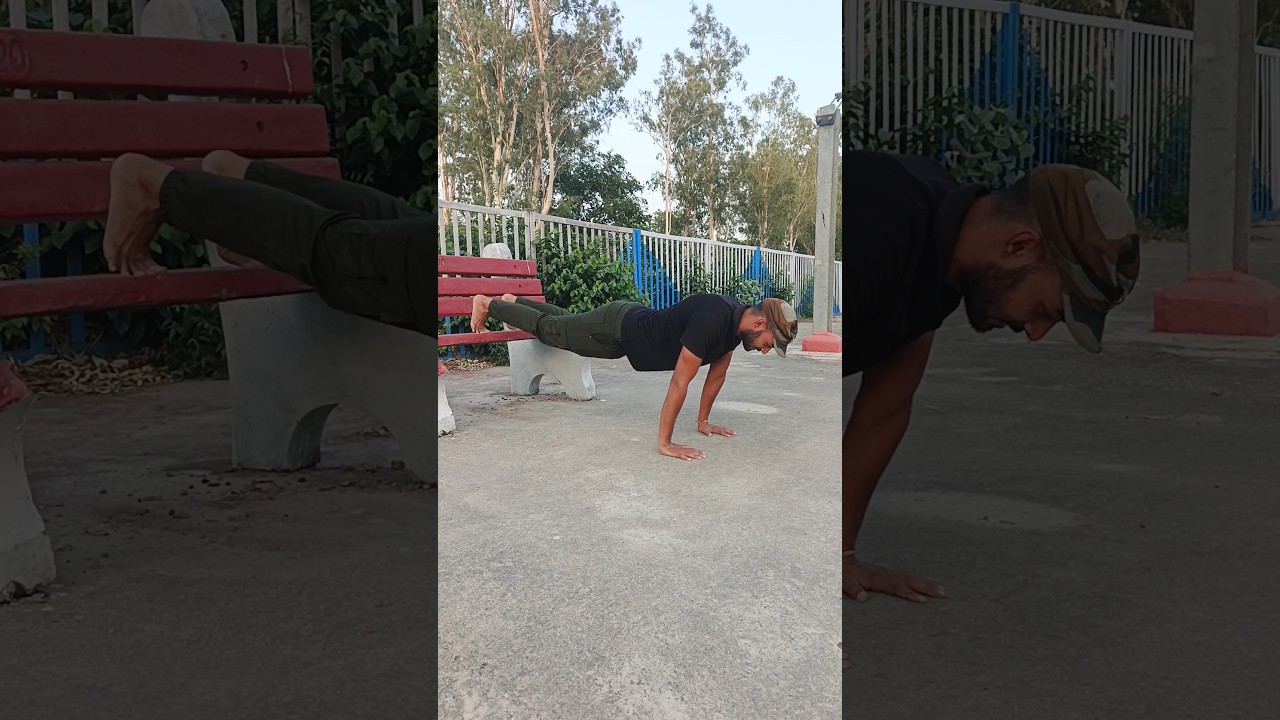 Perfect Decline Push-ups ✅ #shorts #trending #youtubeshorts #t20worldcup #fitness #challenge