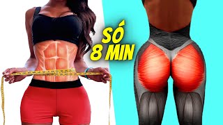 7 Exercícios INFALÍVEIS Para Perder Barriga e Aumentar Bumbum (Treino Em Casa)