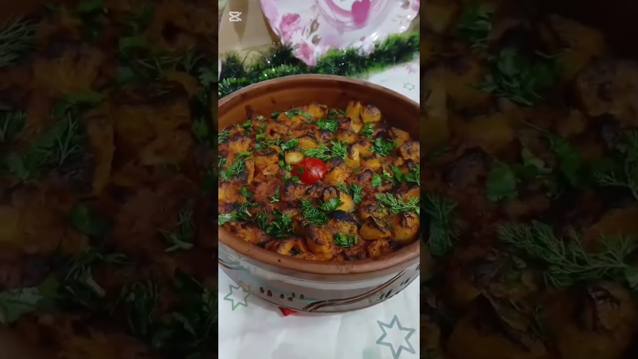 طاجن ل عصفور باللحمه والبطاطس إنما ايه تحفاااااه 