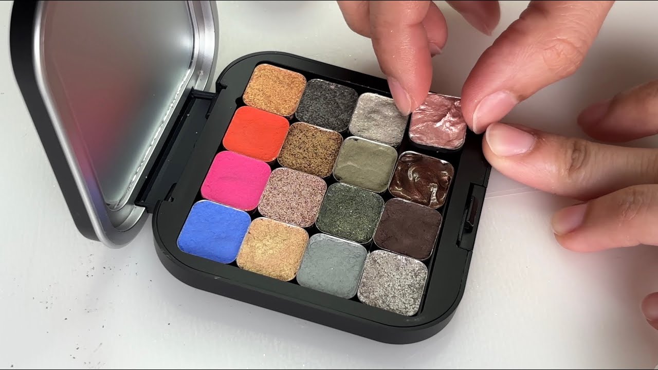 ASMR Depotting Eyeshadows | Relaxing Makeup Sounds (No Talking) | Back2Sleep