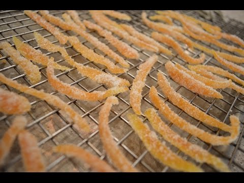 How to Make Candied Orange Peel Slivers: Cooking with Kimberly
