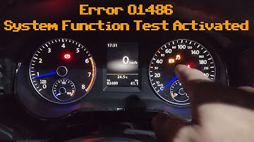VW jetta / Vento Error 01486 System Function Test Activated / Prueba de función del sistema activada