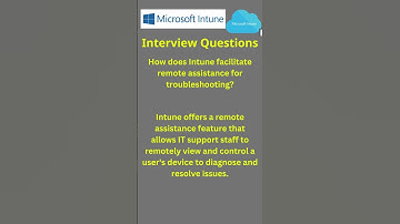 How does Intune facilitate remote assistance for troubleshooting