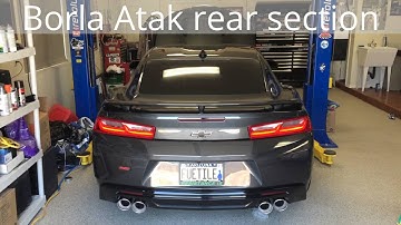2016 Camaro before and after Borla exhaust