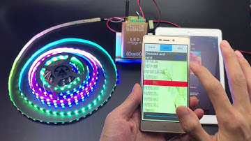 How to use led wifi dream color controller control WS2811 led strip lights