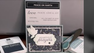 Peace on Earth Card Tutorial - Peaceful Garden Designer Series Paper - Stampin’ Up!