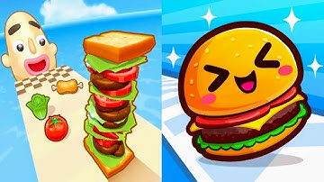 Sandwich Runner Vs Food Run - All Level Gameplay Walkthrough (Android iOS) Ep 3