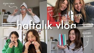 HAFTALIK VLOG | ajanda kullanımı, mukbang, dyson çekim, şarap date