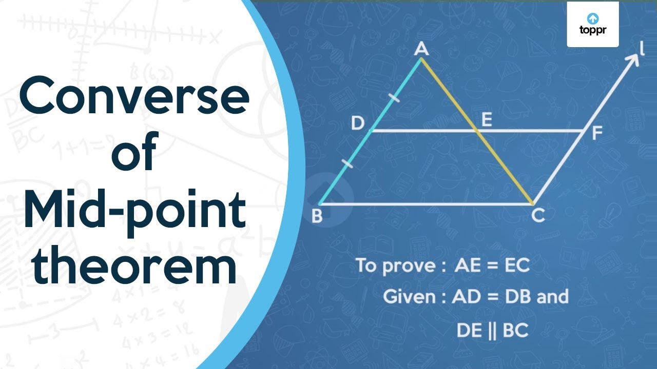 converse of midpoint theorem in hindi