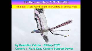 サーボ駆動始祖鳥型羽ばたき機 SFOArchaeopteryx153 PTK7465 53g : 4th
