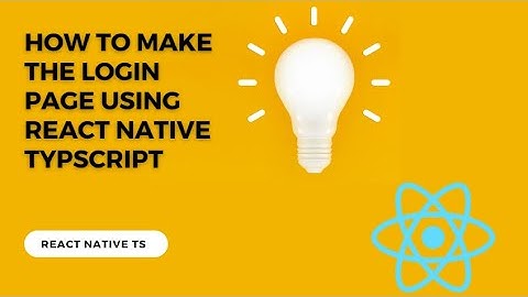 how to a make login page using react native with typescript #codemadness #reactnative  @codemadness