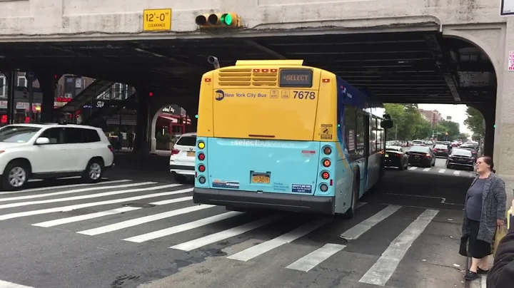 This is the new B82 SBS on the first day in Brooklyn