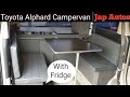 Toyota Alphard 2 Berth Campervan with rear Conversion and fridge