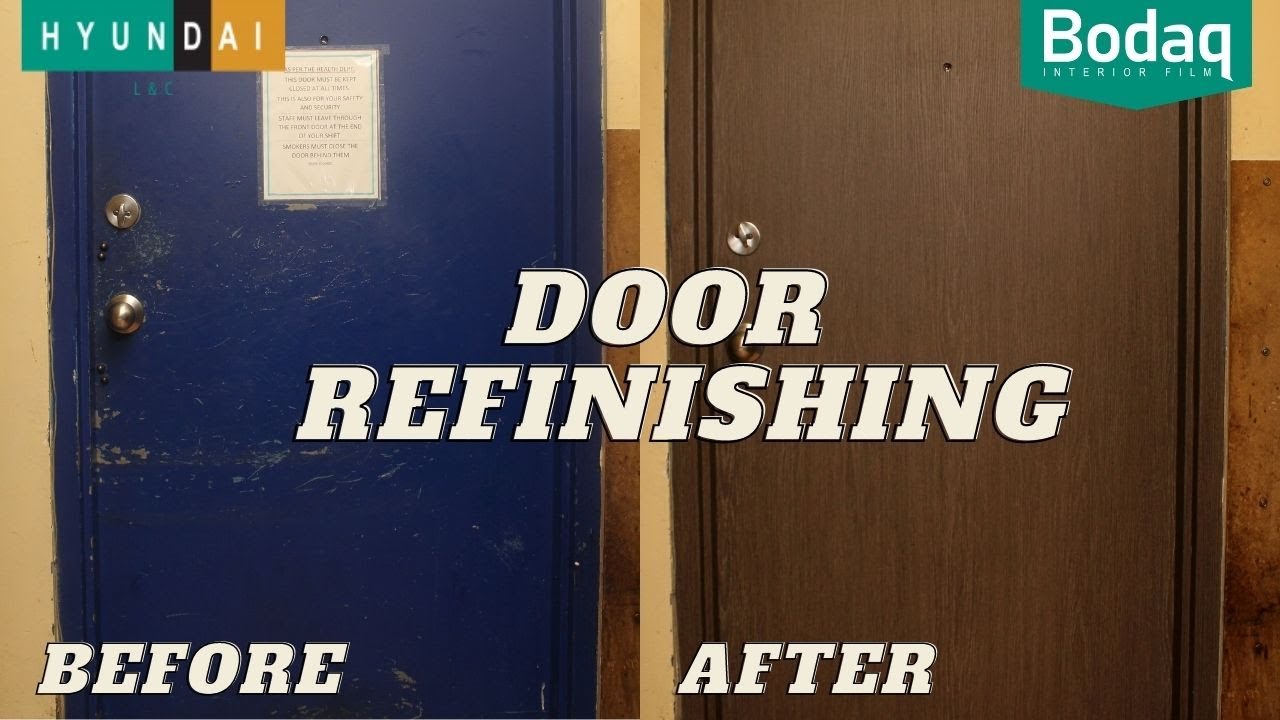 Door Refinishing Project with Bodaq Interior Film