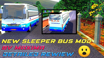 NEW SLEEPER BUS MOD FOR BUSSID BV MAXIMA SLEEPER FULL REWIE