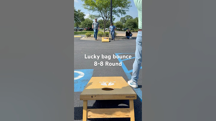 #Cornhole Lucky bag bounce 8-8 Round