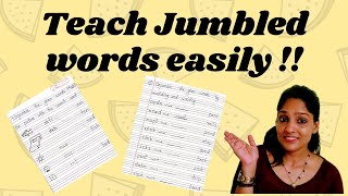 Jumbled words/Rearrange the letters to make a meaningful word आसानी से पढ़ाएं | #mummytuber