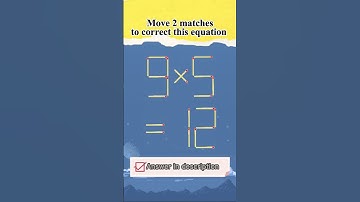 Мatchstick puzzle №172 Move 2 matches to correct this equation