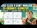 CBSE Class 9th Maths Co-ordinate Geometry Ex 1.1 Complete Solution | Ganit Manjari