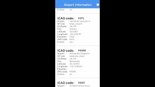 airport information app screenshot 4