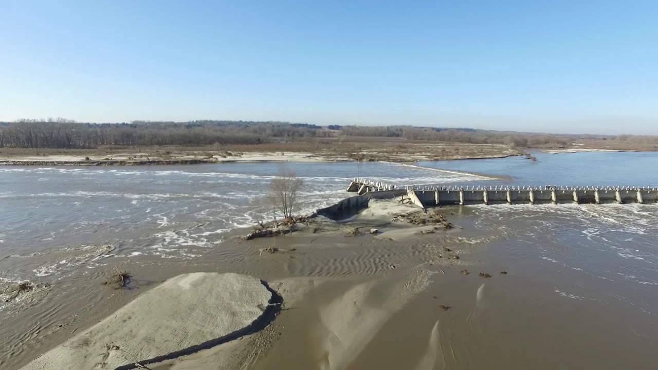 Loup Canal Breach Aerial Footage YouTube