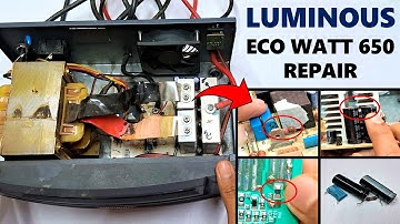 Luminous Eco Watt 650 Inverter Repair - How To Repair Luminous Eco Watt Inverter  - Gyan Unboxer TV