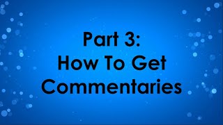 Database Feature: Value Line Part 3: How To Get Commentaries