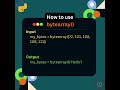 Python's bytearray() function