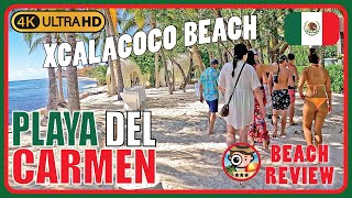 Xcalacoco Beach, Playa Del Carmen, Quintana Roo, Mexico Walking Tour 4K Beach Walk Review
