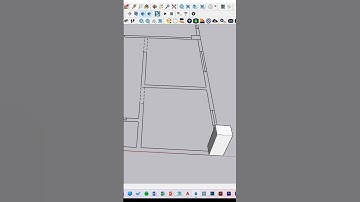 Floor Plan on sketch-up pro.  #shorts #3dmodeling #ytshorts
