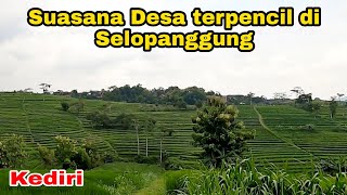 Atmosphere of a remote village in SELOPANGGUNG Kediri