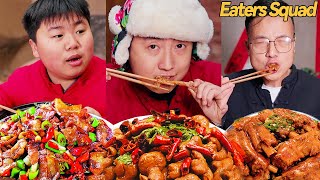 Blind box open meal to eat fat sausage丨food blind box丨eating spicy food and funny pranks