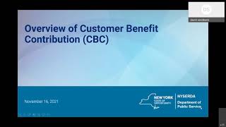 Customer Benefit Contribution (CBC) Charge Webinar - November 16, 2021