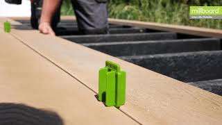 2  Millboard vloer plaatsen / deck monteren (Millboard Decking Onto A Subframe)