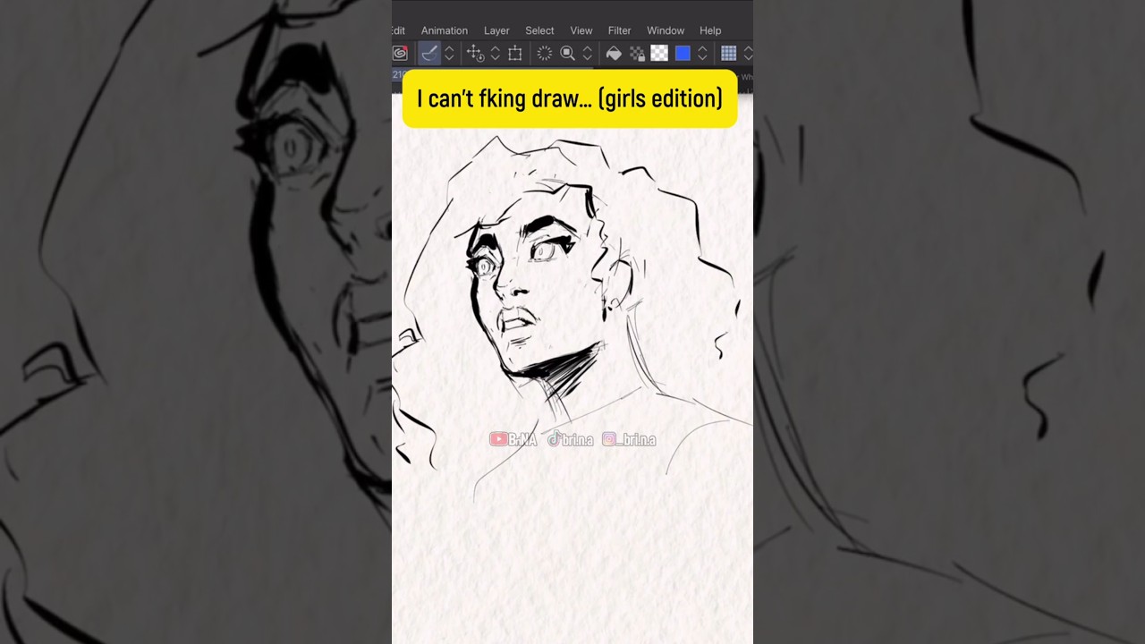 I can’t draw (girls edition) #digitalart #originalcharacter #clipstudiopaint