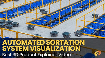 Automated Sortation 3D Animation - 3D Animation Product Video - Addverb - Best 3D Explainer Video