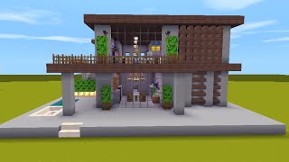 Mini World How To Build A Modern House Tutorial