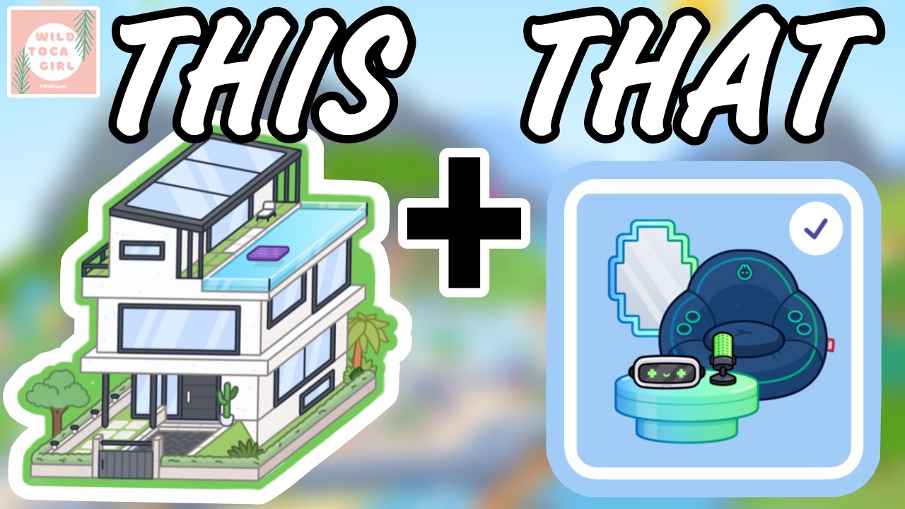 THIS + THAT ✨ MEGASTAR MANSION 🤩➕ NEON PIXEL STREAMER PACK 👾🕹️🎮🤩 TOCA BOCA WORLD 🌍