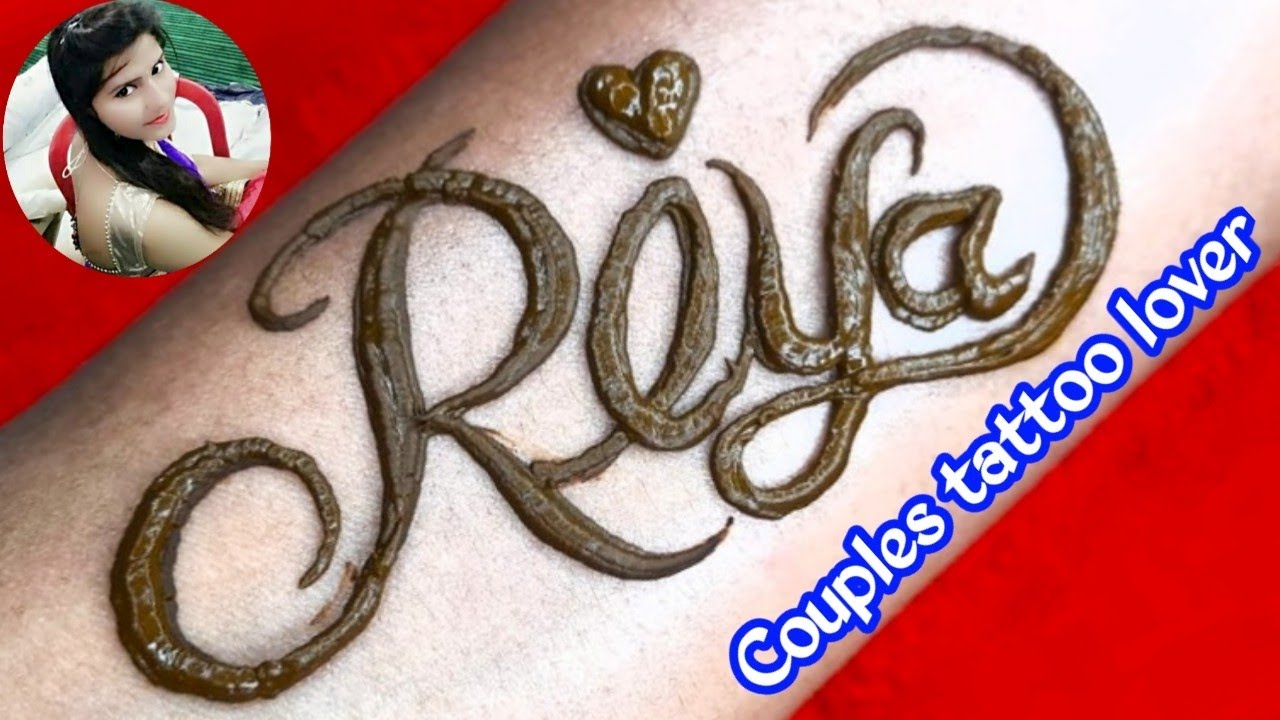 Riya Name Tattoo Design on Hand Chase and Neck Best Images  StarBijay