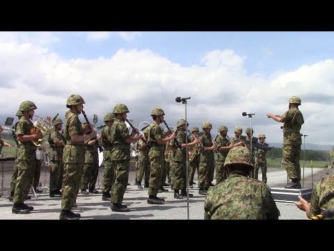【吹奏楽】残酷な天使のテーゼ －陸上自衛隊第1音楽隊・富士学校音楽隊【総火演2017】