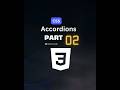 Accordions part 02 (css)🔥🔥 Get code in description 😎#button code #coding