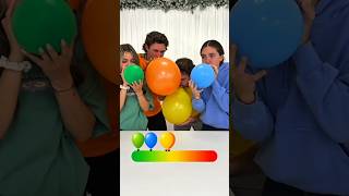First to Pop their Balloon Wins! 🤣 #challenge #timer #game #shot #shorts